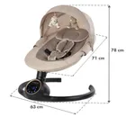 Kidwell, Reve, bujaczek, leżaczek elektryczny, 2w1, Beige Gold