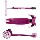 Kidwell, Uno, hulajnoga 3-kołowa LED, balansowa, różowa