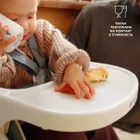 Kindekraft, Dinnly, składane krzesełko do karmienia, beżowe