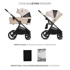 Kinderkraft, Bizuu, Nea 2, wózek wielofunkcyjny, 2w1, Dune Whisper