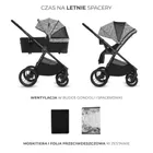 Kinderkraft, Bizuu, Nea 2, wózek wielofunkcyjny 2w1, Lunar Black
