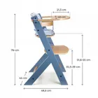 Kinderkraft, Enock, krzesełko do karmienia z poduszką, nordic breeze