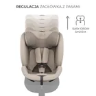 Kinderkraft, I-Fix, fotelik samochodowy, 61-150 cm, beige
