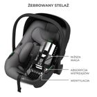 Kinderkraft, I-Lite, fotelik samochodowy + baza Endura Safe Fx, 40-87 cm, grey