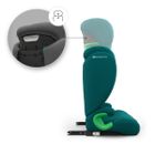 Kinderkraft, Junior Fix 2 Plus, i-Size, fotelik samochodowy, green, 100-150 cm