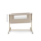 Kinderkraft, Nestee Grow 2, łóżeczko dostawne, beige wood