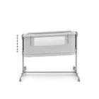 Kinderkraft, Nestee Grow 2, łóżeczko dostawne, light grey