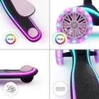 Kinderkraft, RAKET UP, hulajnoga 3-kołowa LED, 2w1, Pink