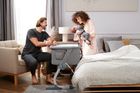 Kinderkraft, Uno Up, łóżeczko dostawne, Grey Melange