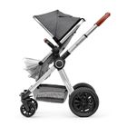 Kinderkraft, Veo, wózek wielofunkcyjny 2w1, 0-15 kg, szary