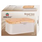 Kinghoff, chlebak z bambusową pokrywą, stalowy, kh-1928