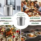 Kinghoff, garnek gastronomiczny z pokrywą, stalowy, 71l, KH-1967