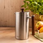 Kinghoff, stalowy zaparzacz tłokowy do kawy, herbaty, 1l, kh-1995