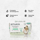 Kit and Kin, biodegradowalne pieluszki jednorazowe, rozmiar 1, Mini, 2-5 kg, owieczka i sówka, 40 szt.