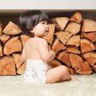 Kit and Kin, biodegradowalne pieluszki jednorazowe, rozmiar 3, Maxi, 6-10 kg, miś i królik, 34 szt.