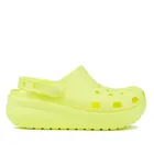 Klapki damskie na platformie, żółte, Crocs Classic