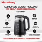 Klausberg, czajnik elektryczny LED z regulacją temperatury, 1,7l