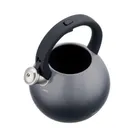 Klausberg, czajnik stalowy z gwizdkiem, grafitowy połysk, 3l, kb-7955