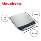 Klausberg, elektroniczna waga kuchenna, 10 kg, kb-7936