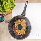 Klausberg, patelnia głęboka, marmurkowa, z pokrywą, 28cm, kb-7990