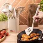 Klausberg, zestaw 12 silikonowych przyborów kuchennych w stojaku, kb-9012