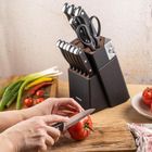 Klausberg, zestaw noży kuchennych i do steków w bloku, kb-7985