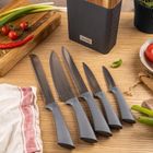 Klausberg, zestaw noży w bloku akacjowym, kb-7979