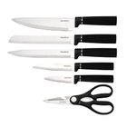 Klausberg, zestaw noży w stojaku z deską i chwytem na ręcznik, kb-7977