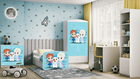 Kocot Kids, Babydreams, łóżko z szufladą, białe, zimowe księżniczki, 80-160 cm