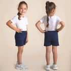 Komplet dziecięcy, T-shirt, Szorty, biało-granatowy, Nicol