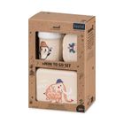 Koziol, Hop On At Home, zestaw lunchboxów, 2 szt. + bidon, 200 ml