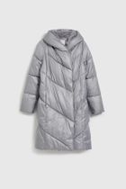 Kurtka damska z kapturem, szara, Moodo