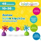 Lalaboom, Kulko-klocki sensoryczne, zestaw, 48 elementów