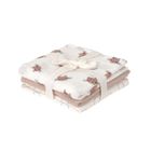 Lassig, Tiny Team, pieluszka muślinowa, otulacz z biobawełny, kotek, 60-60cm, 3 szt.