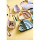 Lassig, Tiny Team, zestaw silikonowych naczyń, piesek, 3 szt.