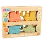 Lean Toys, gumowe pojazdy do rozłączania, zabawka do kąpieli, 4 szt.