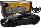 Lean Toys, Porsche 911 carrera s rastar, pojazd zdalnie sterowany, czarny, 1:12