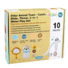 Lean Toys, wydra, zjeżdżalnia, zabawki do kąpieli, 10 elementów