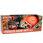 Lean Toys, zestaw majsterkowicza, piła łańcuchowa z akcesoriami, interaktywna