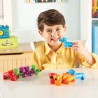 Learning Resources, Snap & Learn, Pieski, figurki do nauki liter i poznawania kolorów, zestaw edukacyjny, 10 szt.