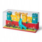 LEGO, duża gablota na klocki i minifigurki, czerwona