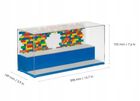 LEGO, duża gablota na klocki i minifigurki, niebieska