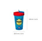 LEGO, kubek ze słomką, classic, 500 ml