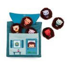 Lilliputiens, Jeżyk Leon, Emocje, książeczka aktywizująca z mini pacynkami, 18m+