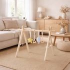 Lionelo, Anis, drewniany stojak edukacyjny, baby gym