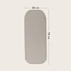 Lionelo, bambusowe prześcieradło z gumką, biały/beżowy, 28-70 cm, 2 szt.