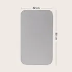 Lionelo, bambusowe prześcieradło z gumką, biały/szary, 42-80 cm, 2 szt.