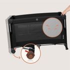 Lionelo, Ellen, łóżeczko turystyczne z funkcją dostawki, 3w1, black