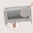 Lionelo, Ellen, łóżeczko turystyczne z funkcją dostawki, 3w1, grey