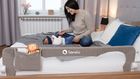 Lionelo, Eva, barierka ochronna do łóżka, Grey Melange